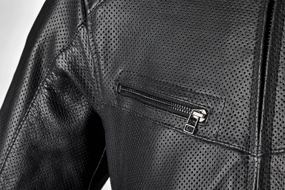 Roadster Air CE Mens Leather Jacket - Black