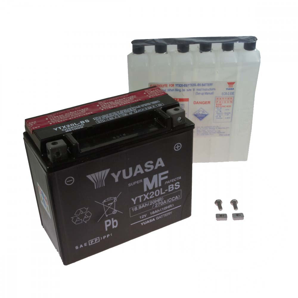 Yuasa YTX20L-BS Battery Including Acid Pack