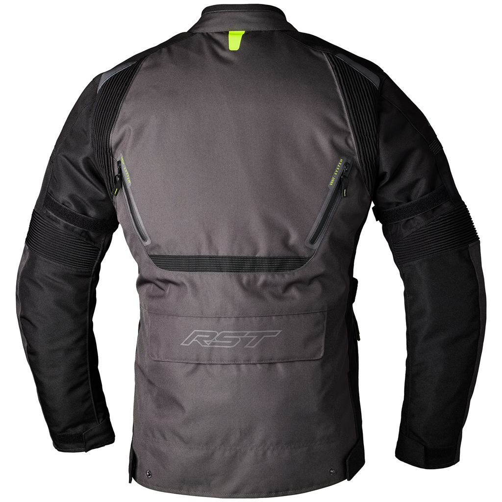 Endurance CE Mens Textile Jacket - Black / Grey / Flo Yellow
