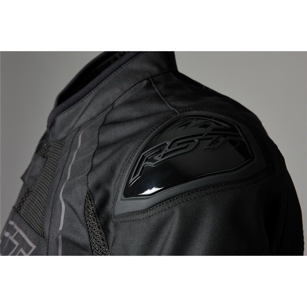 S1 Mesh CE Mens Textile Jacket - Black / Black