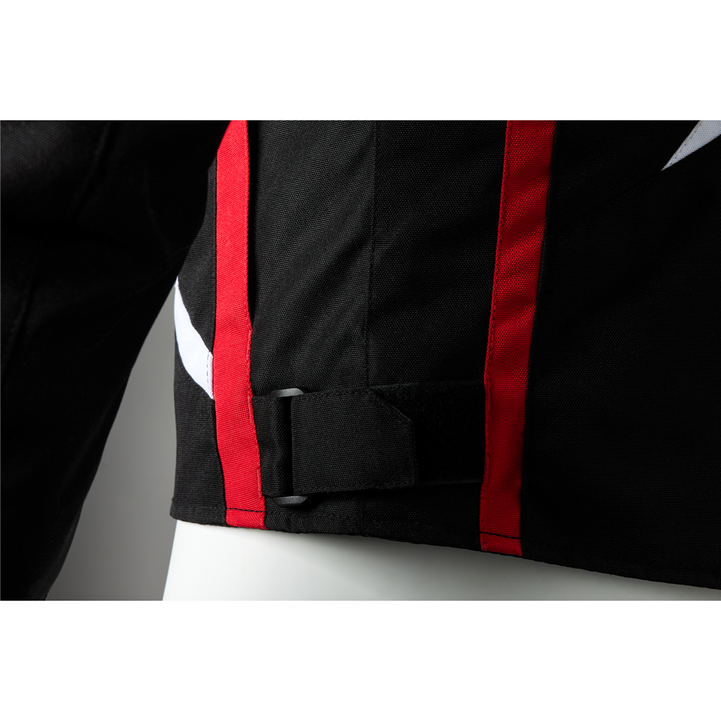 Pilot Evo CE Mens Textile Jacket - Black / Red / White