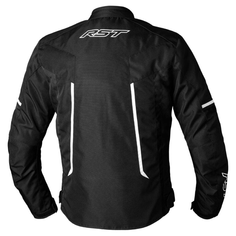 Pilot Evo CE Mens Textile Jacket - Black / Black / White