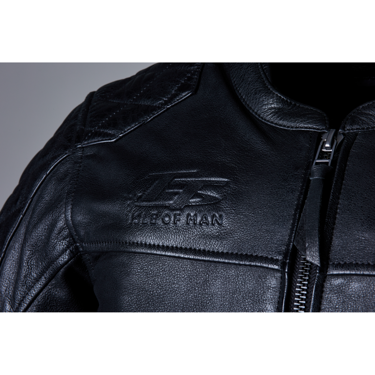 IOM TT Hillberry 2 CE Mens Leather Jacket - Black