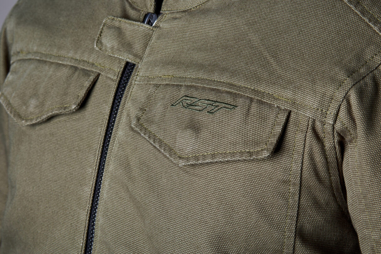 IOM TT Crosby 2 CE Mens Textile Jacket - Olive