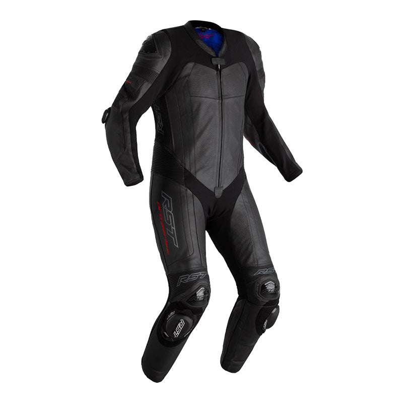 Pro Series Evo Airbag CE Mens Leather Suit - Black / Black