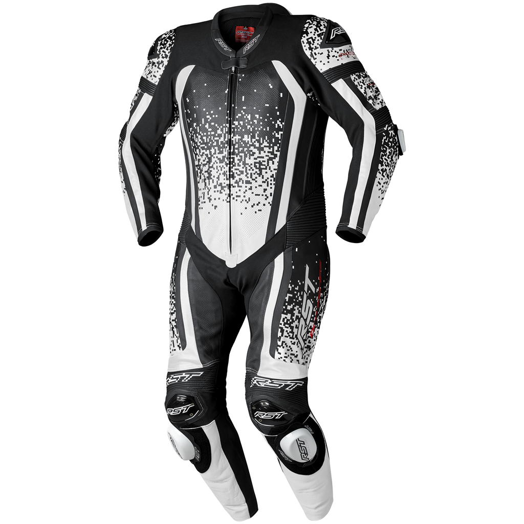 Pro Series Evo Airbag CE Mens Leather Suit - White / Black