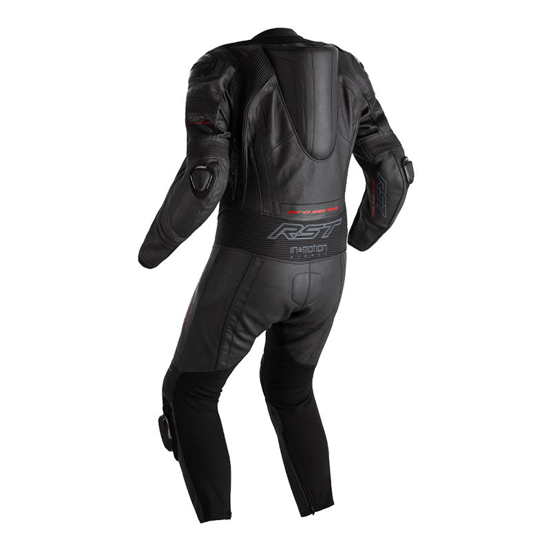 Pro Series Evo Airbag CE Mens Leather Suit - Black / Black