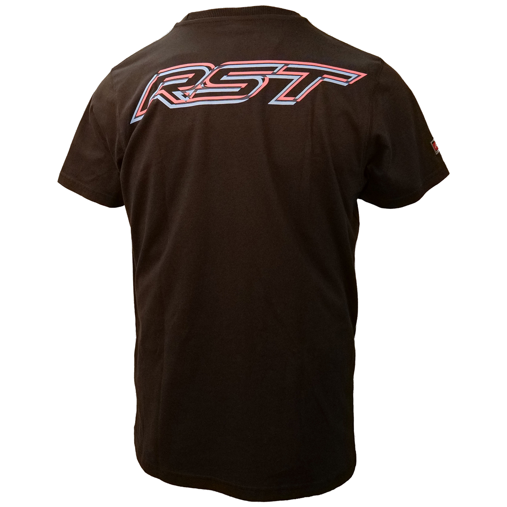 3-D Mens T-Shirt - Black / Pink / Blue