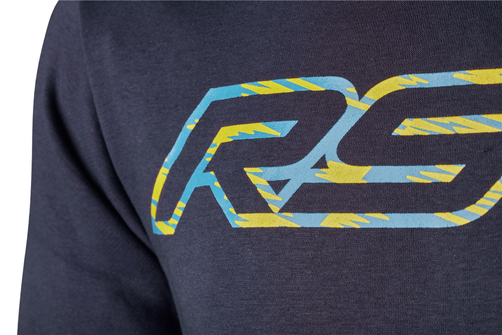 Dazzle Mens Hoodie - Navy / Yellow