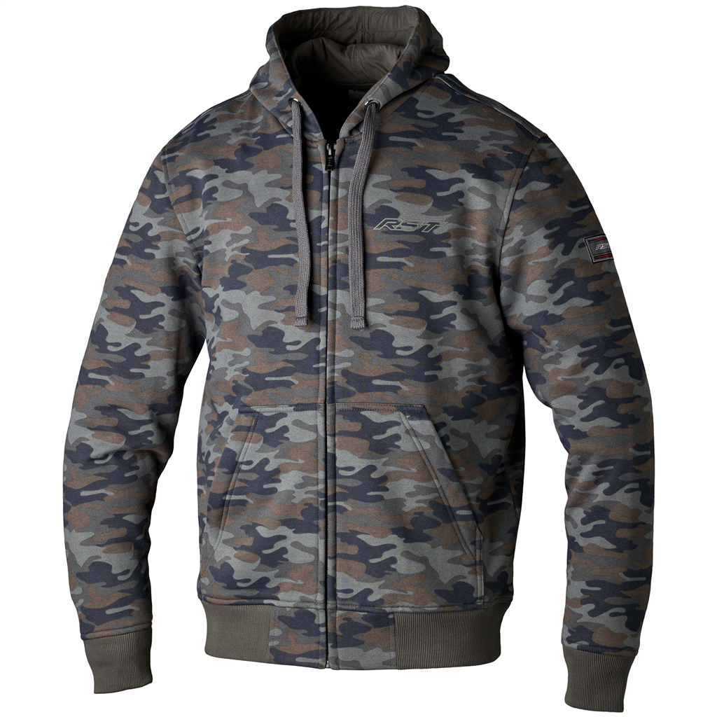 Zip Through Urban CE Mens Textile Hoodie - Camo