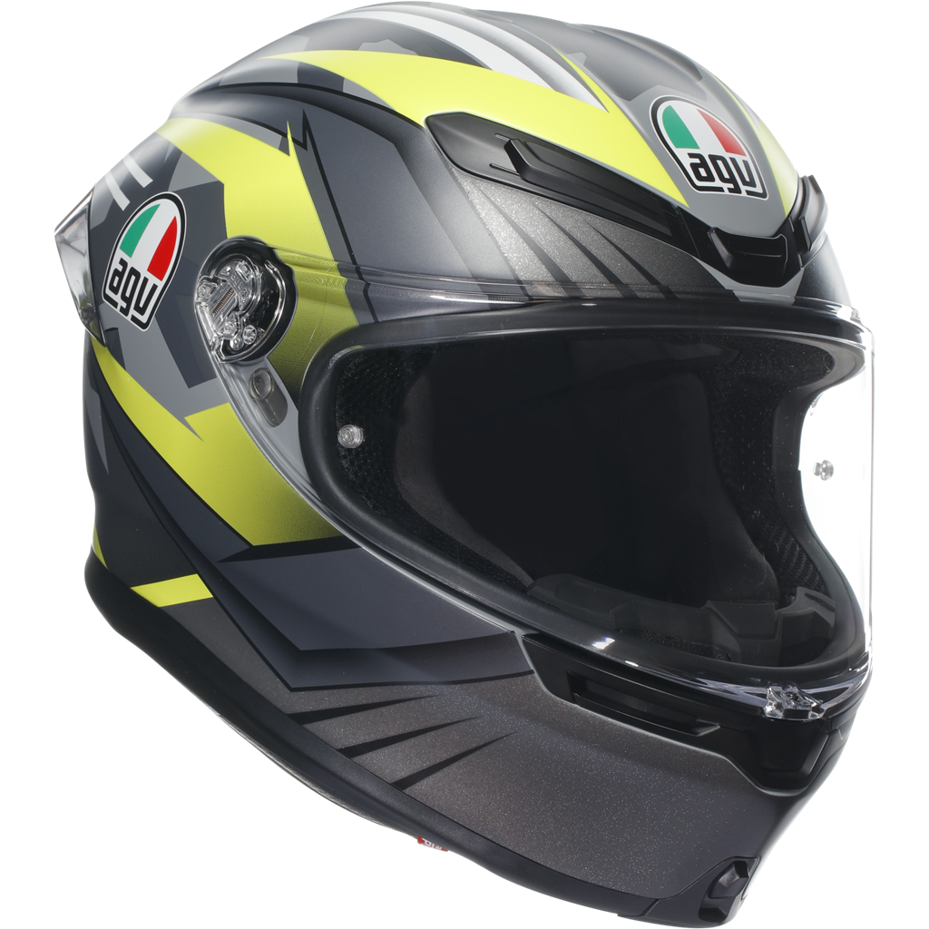 AGV K6-S Excite - Grey / Flo Yellow