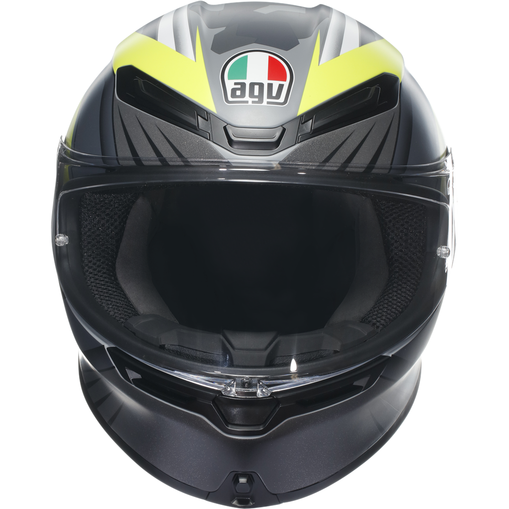 AGV K6-S Excite - Grey / Flo Yellow