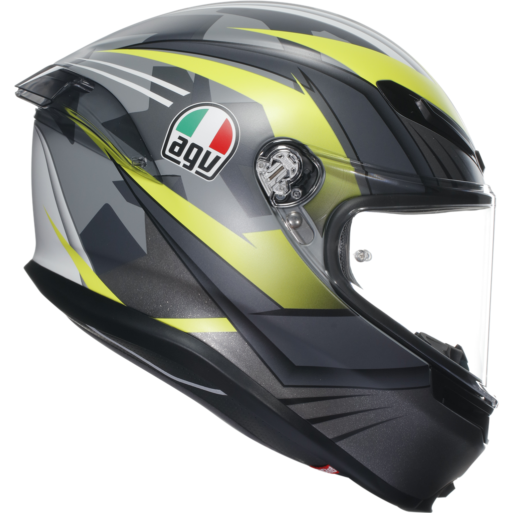 AGV K6-S Excite - Grey / Flo Yellow