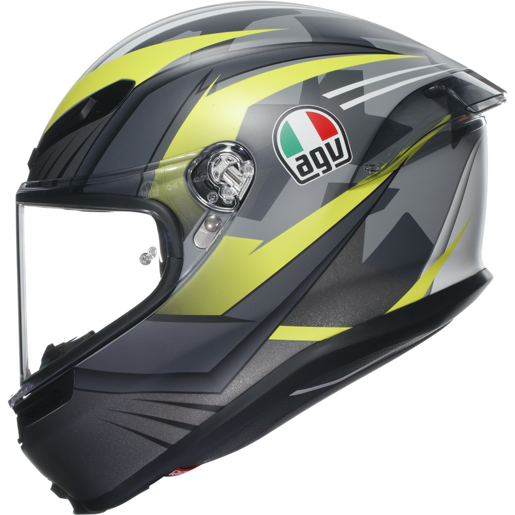 AGV K6-S Excite - Grey / Flo Yellow