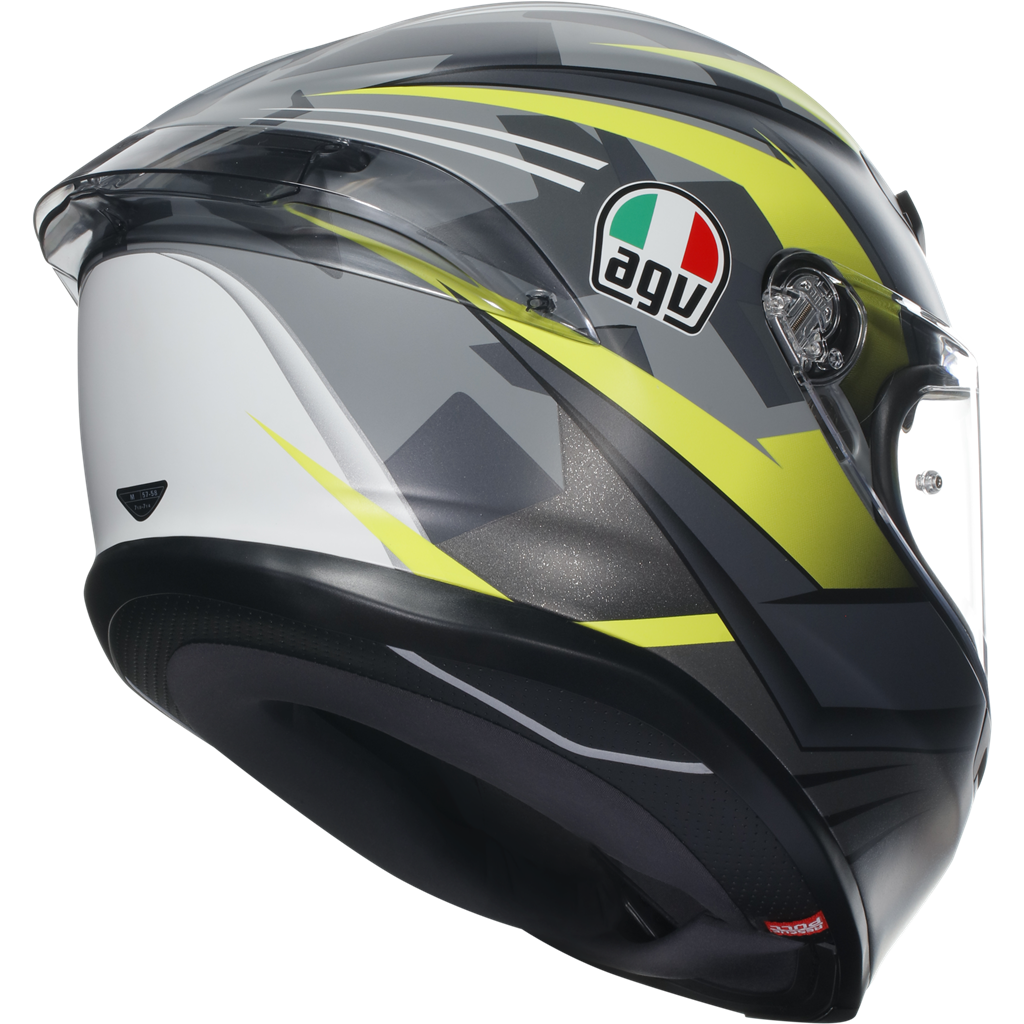 AGV K6-S Excite - Grey / Flo Yellow