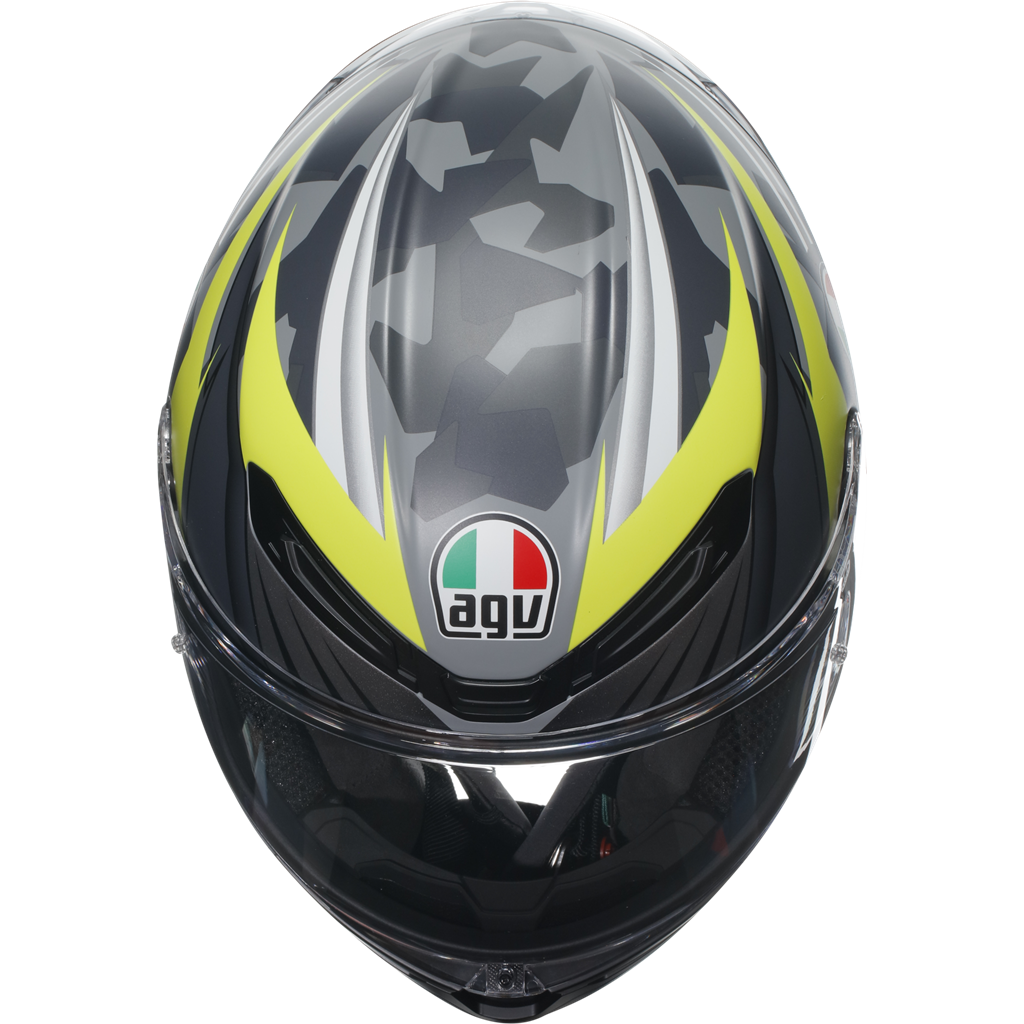 AGV K6-S Excite - Grey / Flo Yellow