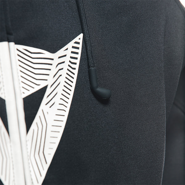 Dainese Daemon-X Safety Hoodie - Black / Black / White