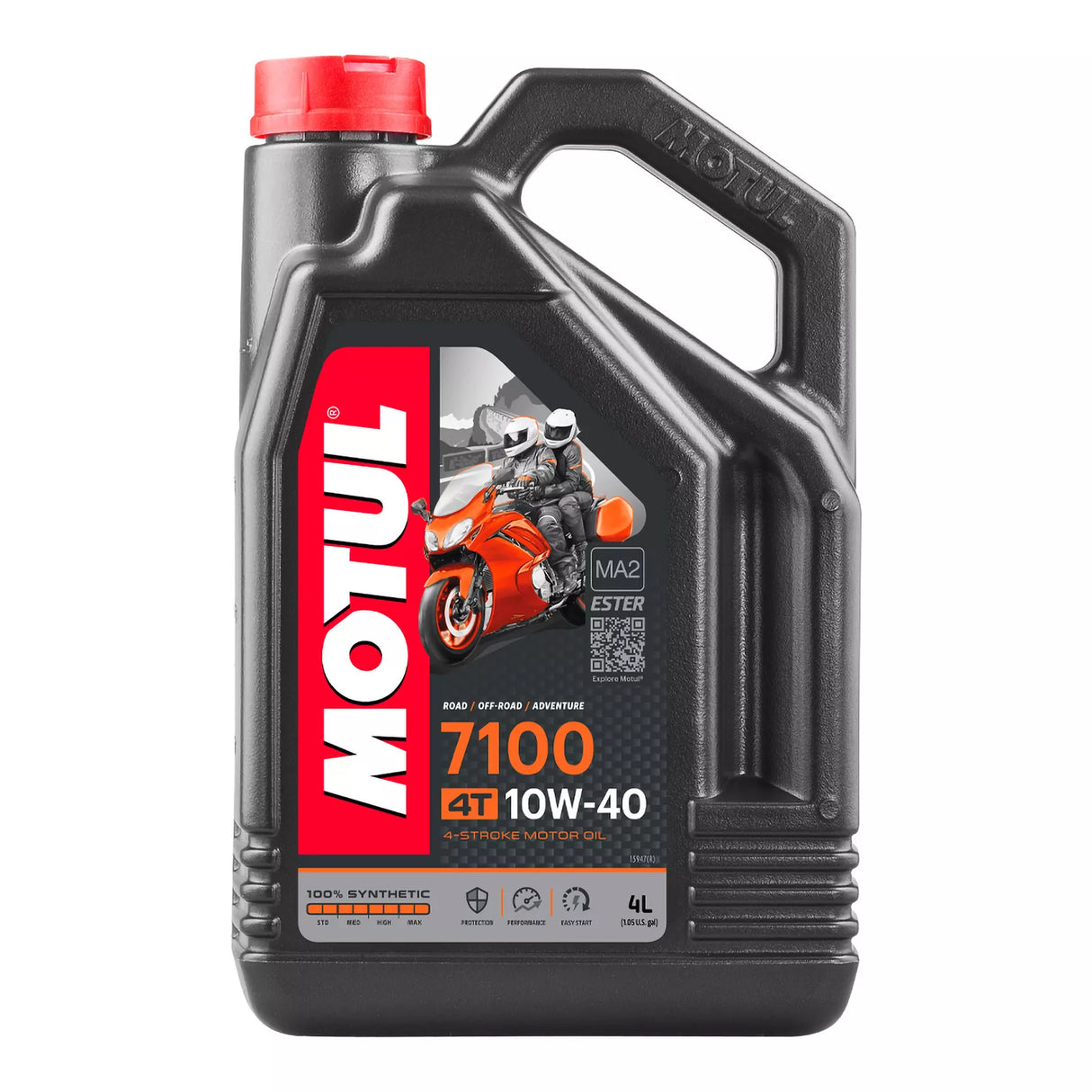 Motul 7100 Synthetic 10W-40 4-Stroke Engine Oil - 4L