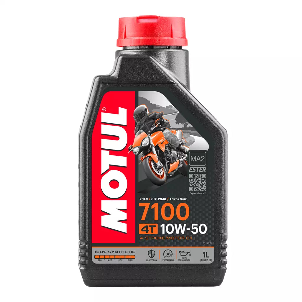 Motul 7100 Synthetic 10W-50 4-Stroke Engine Oil - 1L