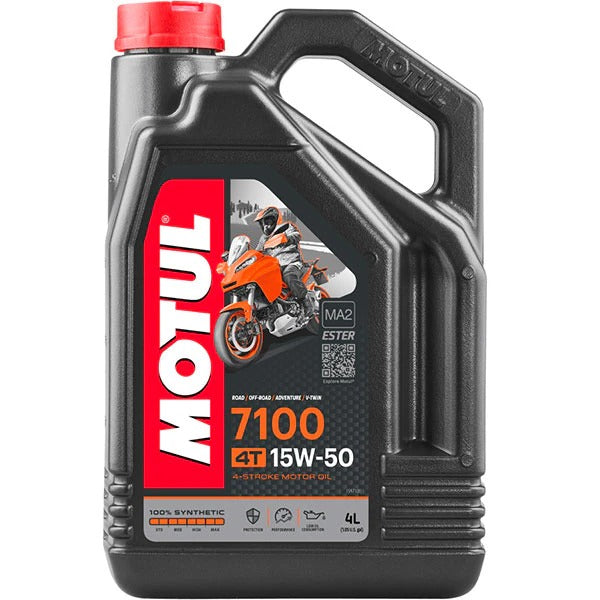 Motul 7100 Synthetic 15W-50 4-Stroke Engine Oil - 4L