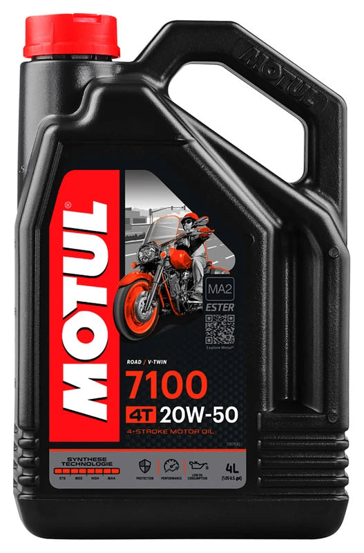 Motul 7100 Synthetic 20W-50 4-Stroke Engine Oil - 4L