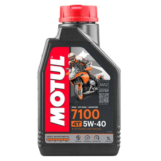 Motul 7100 Synthetic 5W-40 4-Stroke Engine Oil - 1L