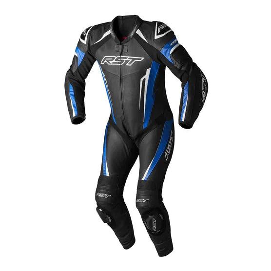 Tractech Evo 5 CE Mens Leather Suit - Blue / Black / White