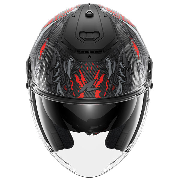 Shark RS Jet Carbon Shaytan Matt - Red / Anthracite