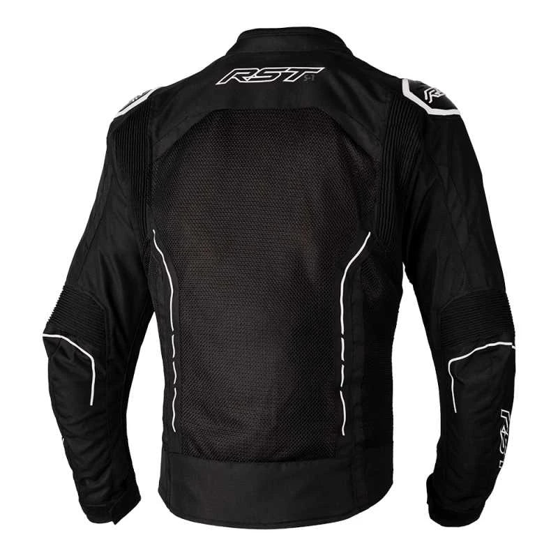 S1 Mesh CE Mens Textile Jacket - Black / White
