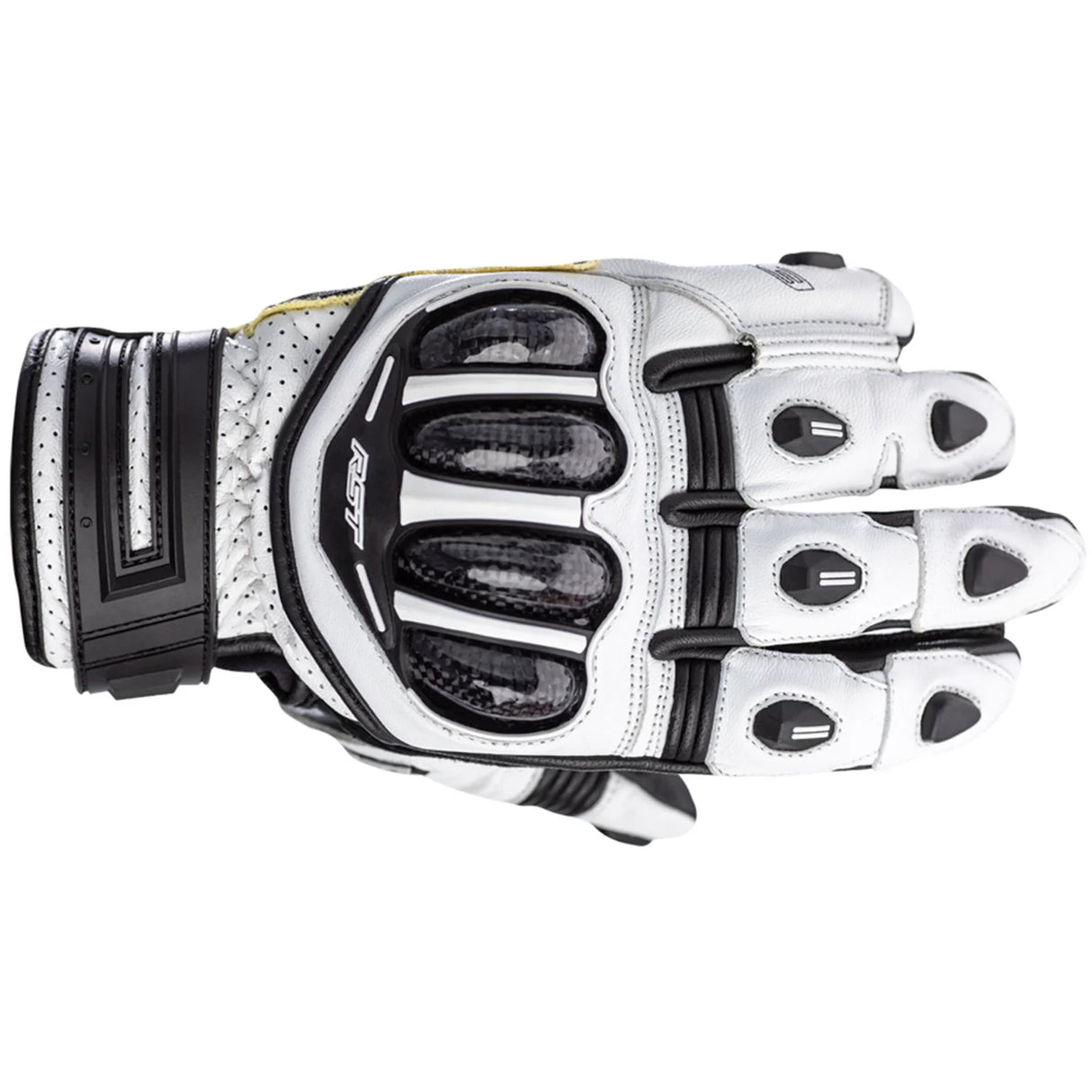 Tractech Evo 4 Short CE Mens Glove - White / White / Black