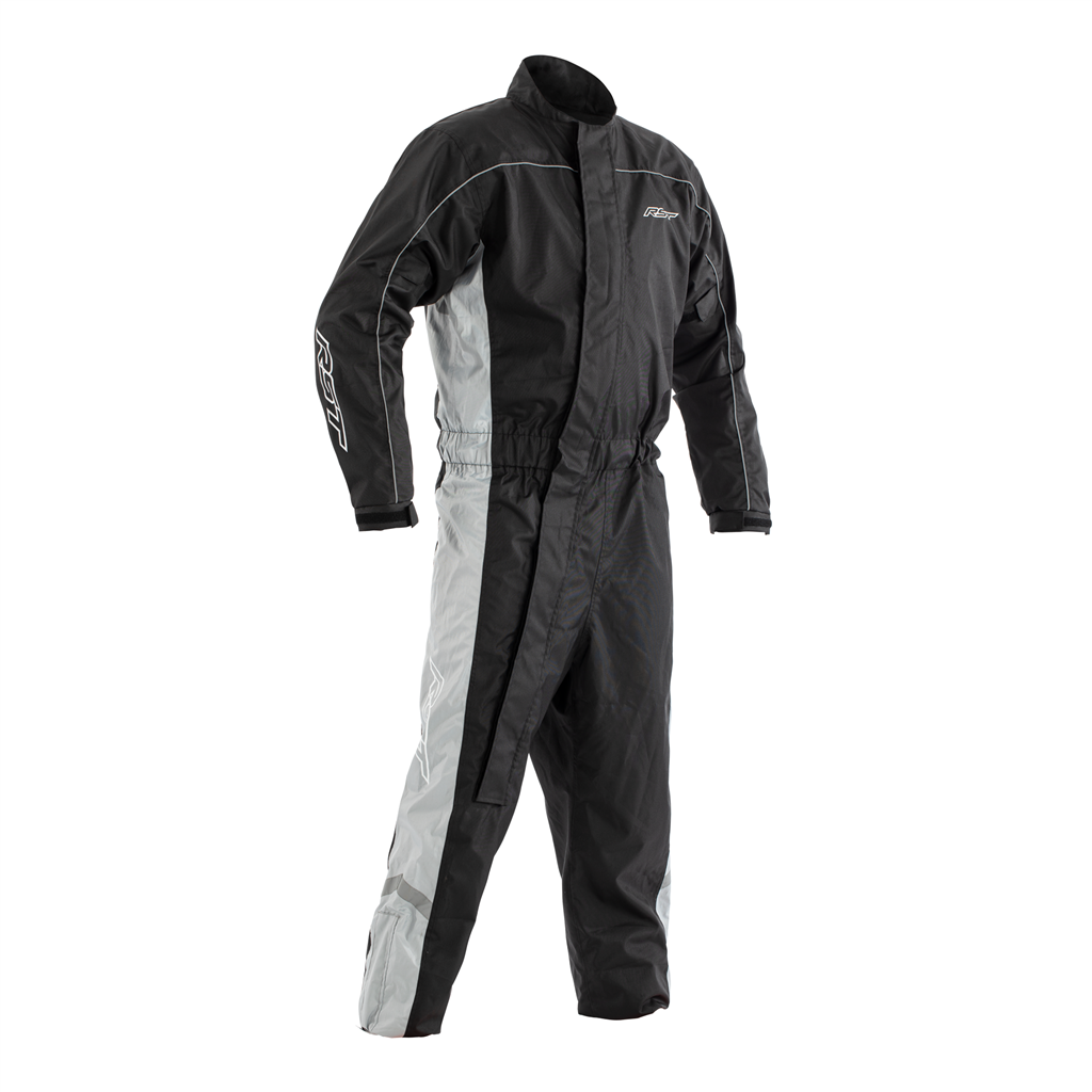 Hi-Vis Waterproof Suit - Black / Grey