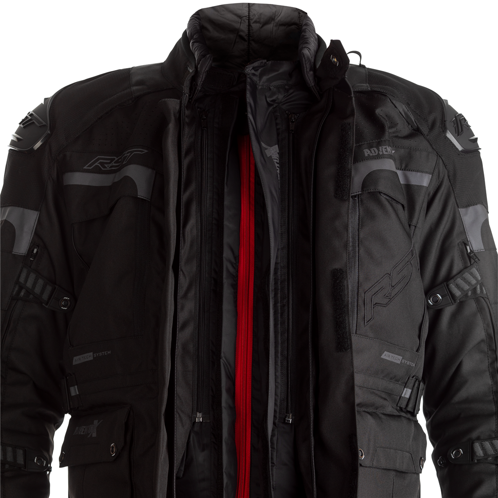 Pro Series Adventure-X CE Mens Textile Jacket - Black / Black