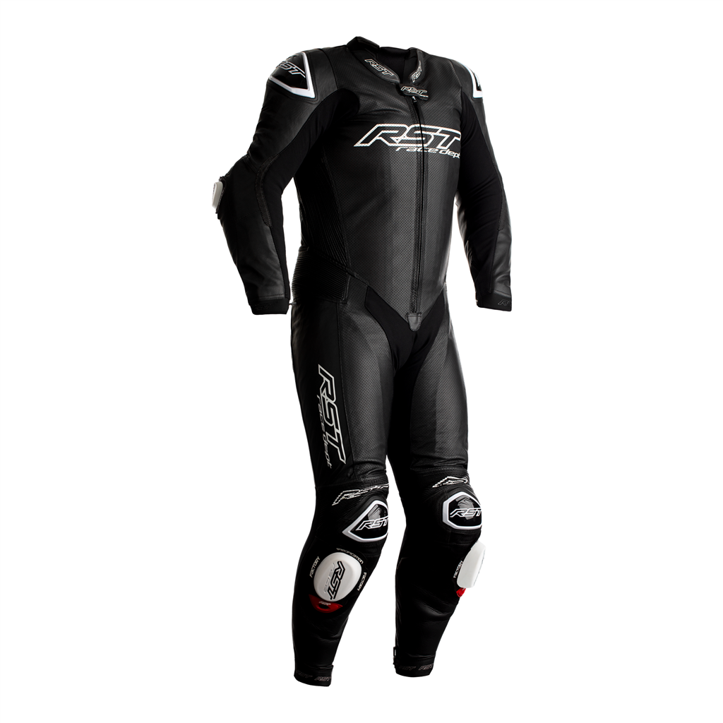 V4.1 Evo Kangaroo Airbag Mens Leather Suit - Black / Black