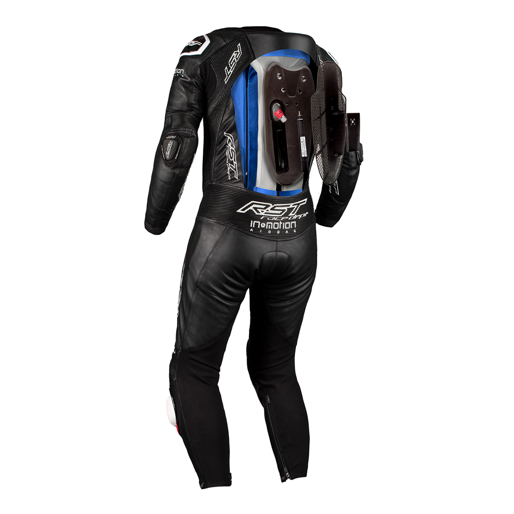 V4.1 Evo Kangaroo Airbag Mens Leather Suit - Black / Black