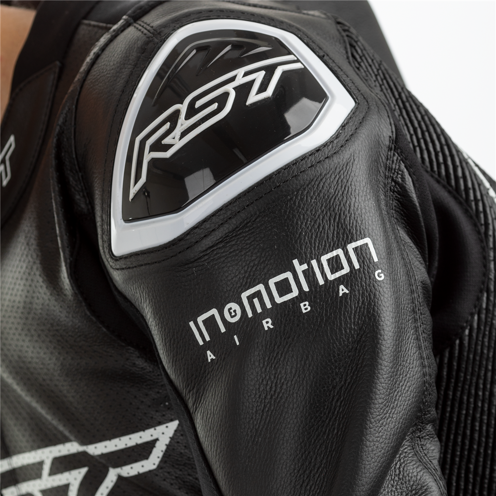 V4.1 Evo Kangaroo Airbag Mens Leather Suit - Black / Black
