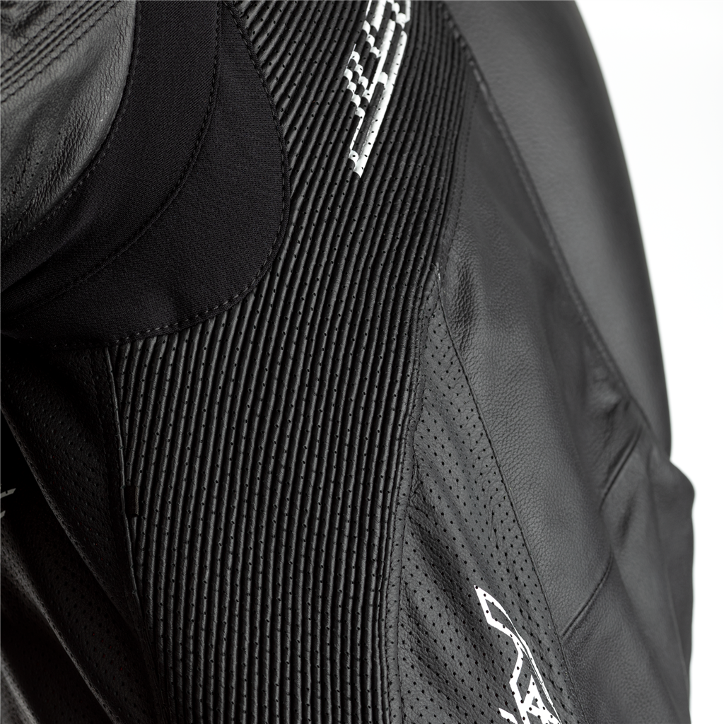 V4.1 Evo Kangaroo Airbag Mens Leather Suit - Black / Black