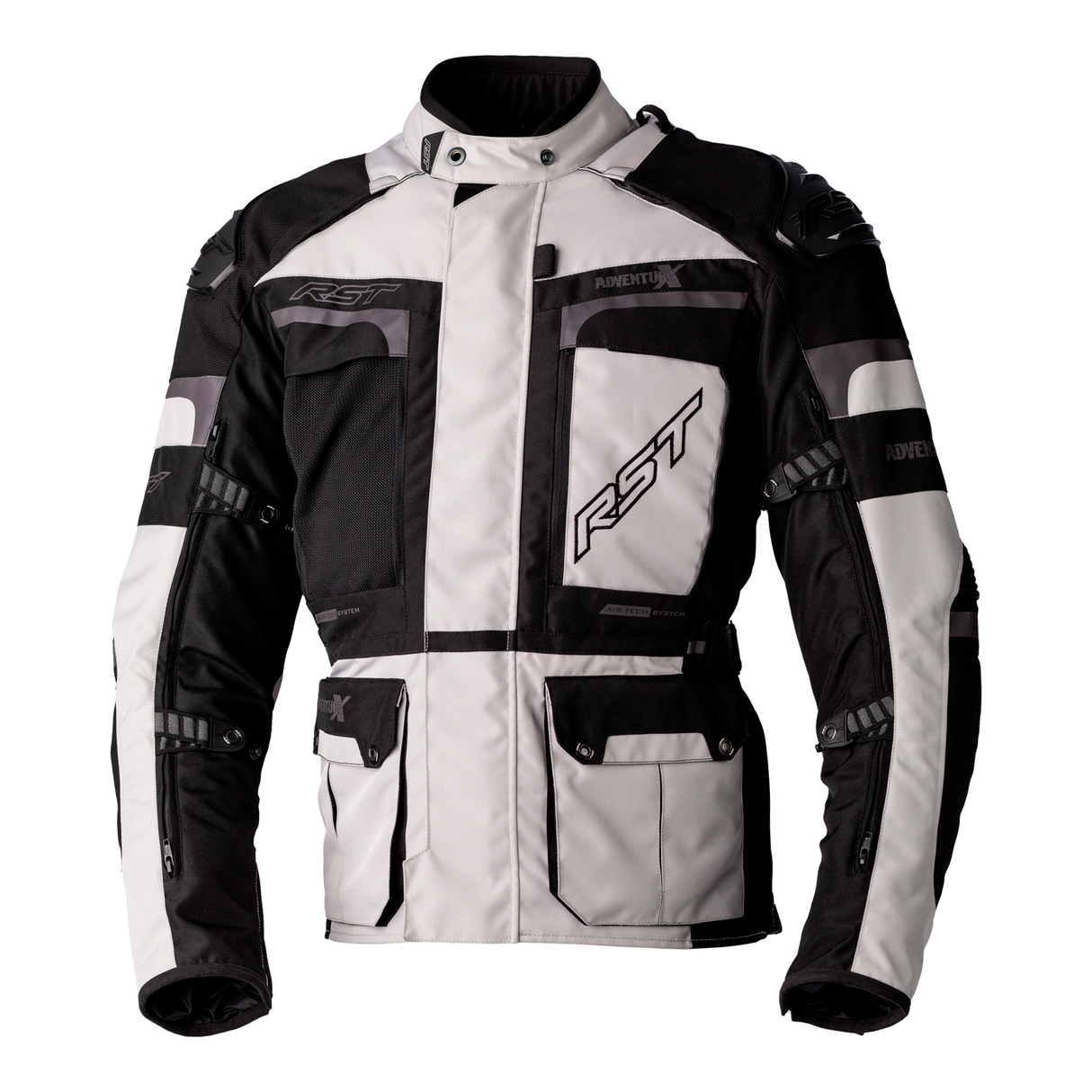 Pro Series Adventure-X CE Mens Textile Jacket - Silver / Black