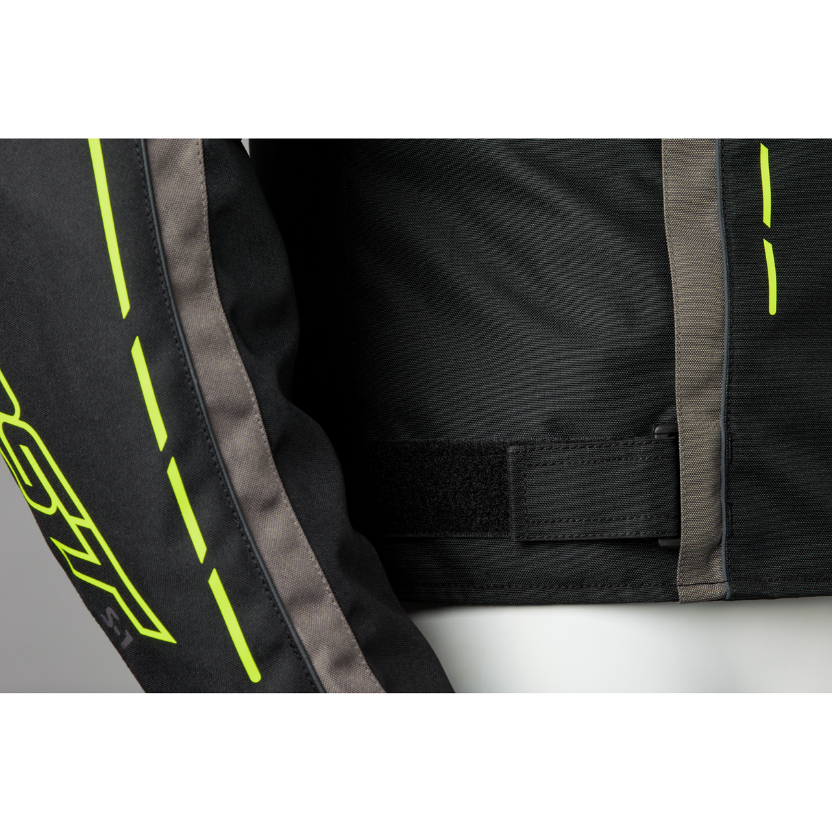 S1 CE Mens Textile Jacket - Black / Grey / Flo Yellow