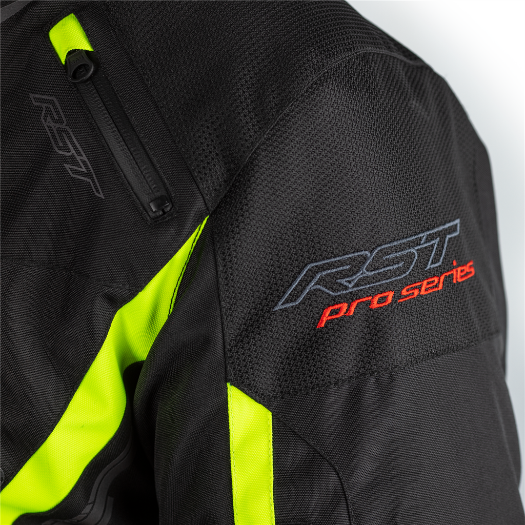 RST Pro Series Paragon 6 CE Mens Textile Jacket - Black / Flo Yellow