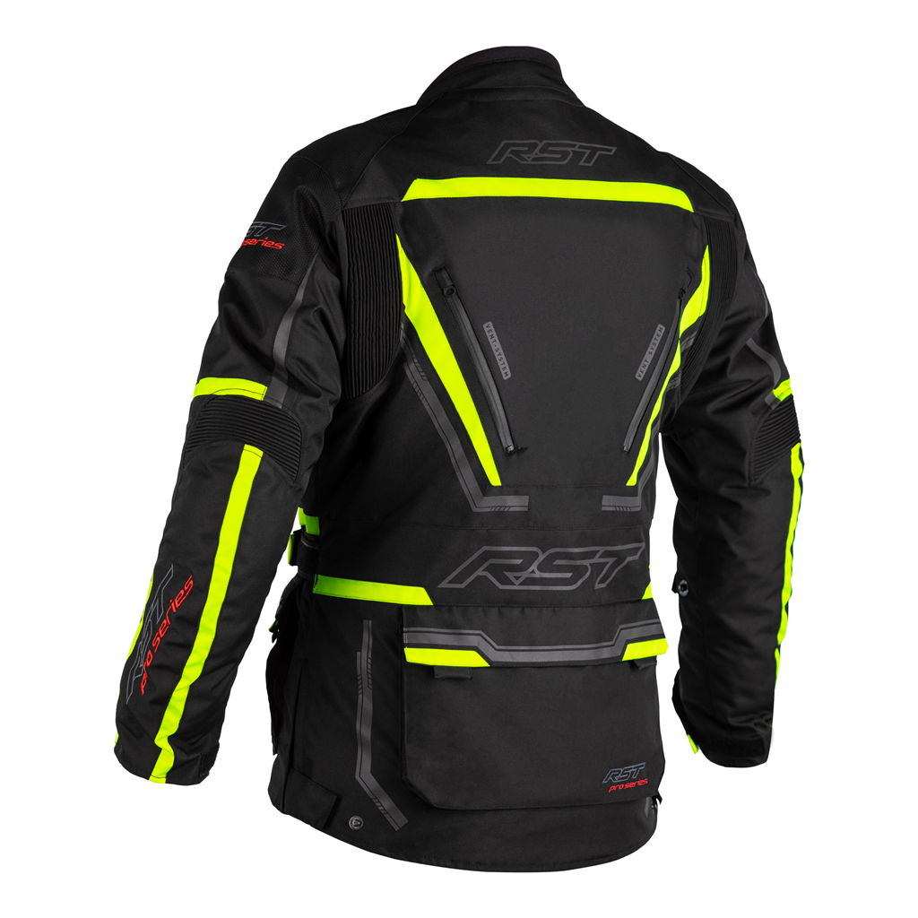 RST Pro Series Paragon 6 Mens Textile Jacket - Black / Flo Yellow