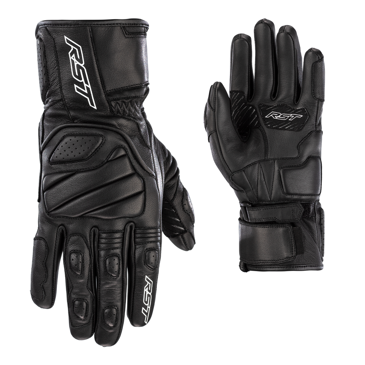 Turbine Leather CE Mens Glove - Black / Black / Black