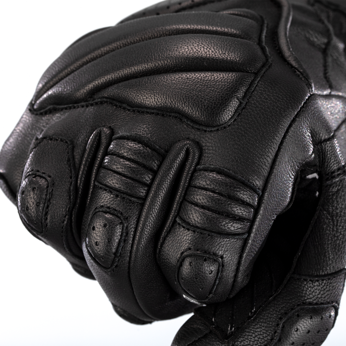 Turbine Leather CE Mens Glove - Black / Black / Black