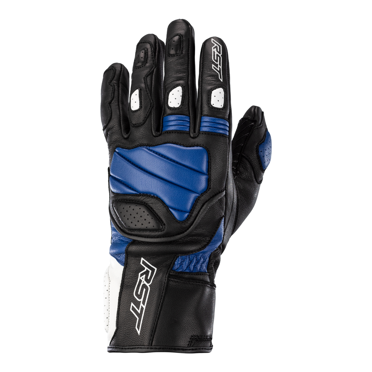 Turbine Leather CE Mens Glove - Black / Blue / White