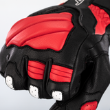 Turbine Leather CE Mens Glove - Black / Red / White