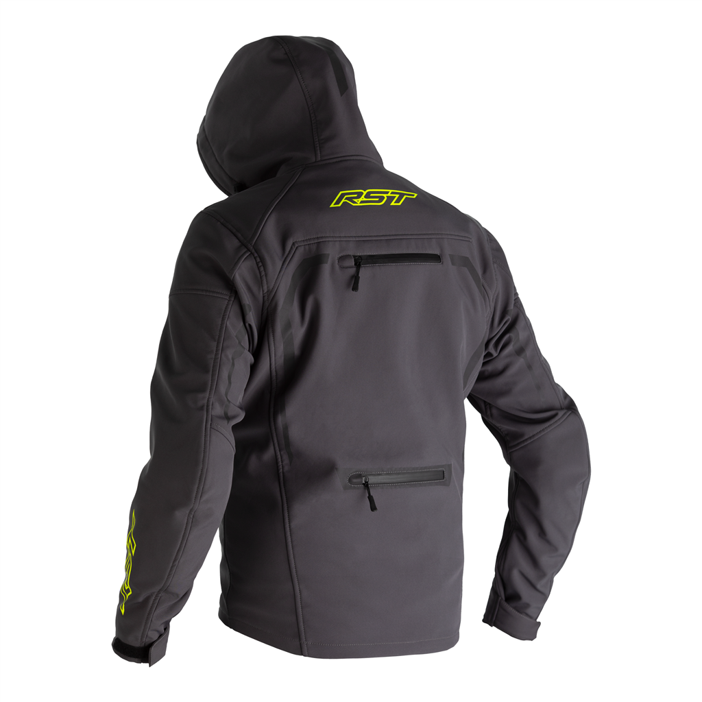 RST X Kevlar® Frontline CE Mens Textile Jacket - Grey / Neon