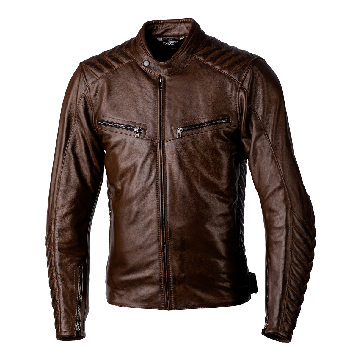 Roadster 3 CE Mens Leather Jacket - Brown