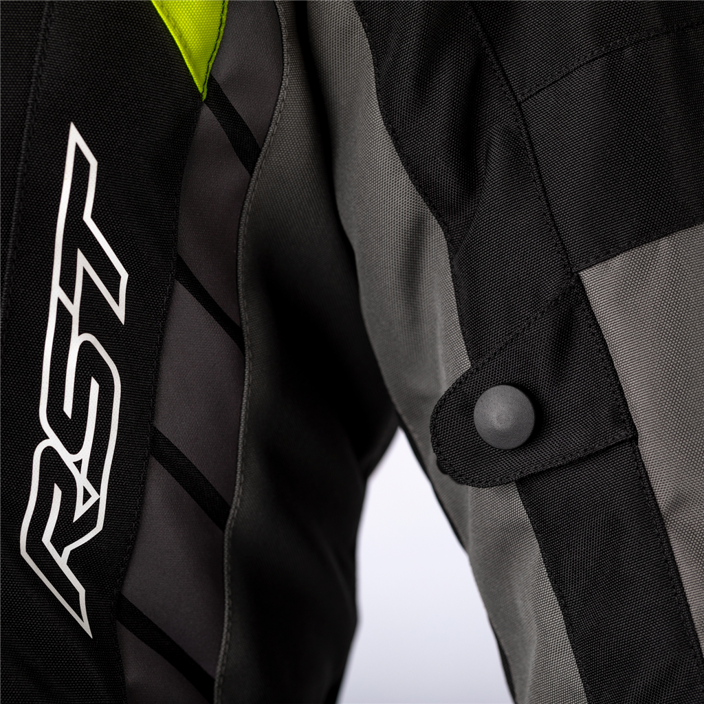 RST Alpha 5 CE Mens Textile Jacket - Black / Flo Yellow