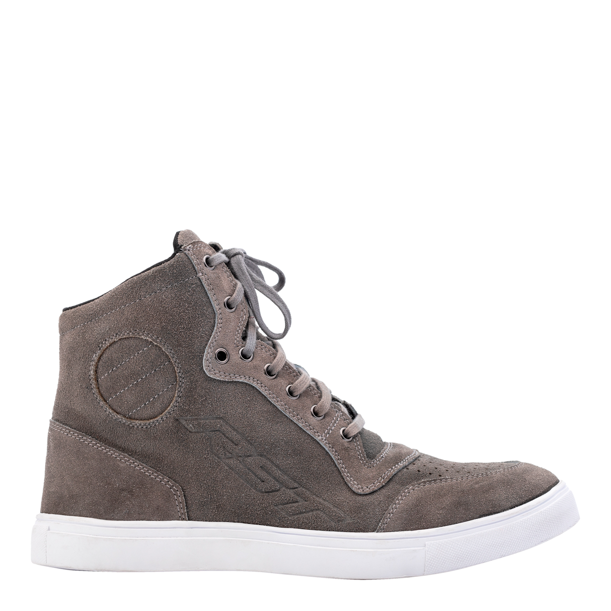 HiTop Moto Sneaker Mens CE Boot - Grey Suede