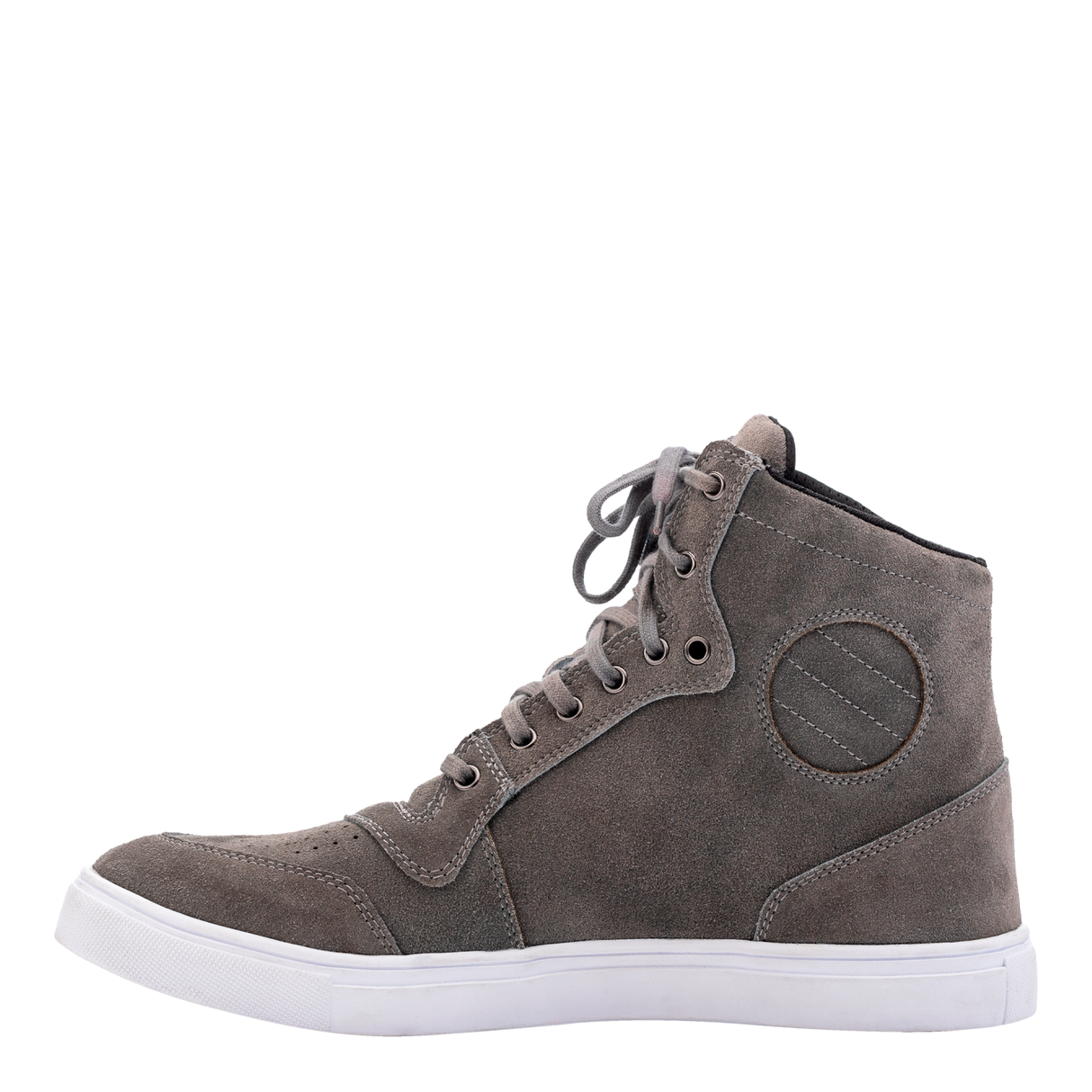 HiTop Moto Sneaker Mens CE Boot - Grey Suede