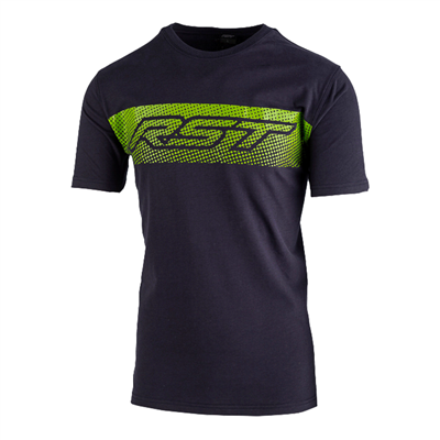 RST Gravel Mens T Shirt - Navy / Lime Green
